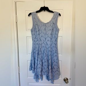 Light blue floral lace dress, Size M